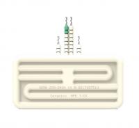 Керамический инфракрасный излучатель HFE 0.125 кВт/230 В; 122 × 60 мм; Провод 100 мм; с термопарой
