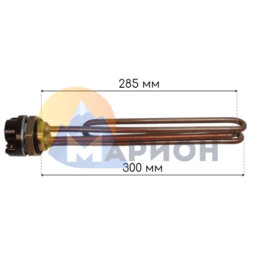 Тэновая группа RСT фланец G1 1/4 L 300/230 петля под анод M6 3.5 кВт 230 В ZPN